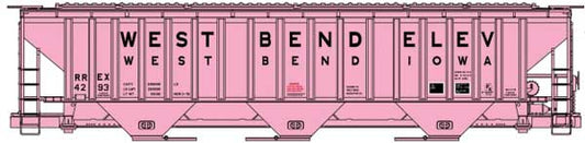 Accurail HO 81822 - Kit - Pullman-Standard 4750 3-Bay Covered Hopper "West Bend Elevator" #4293