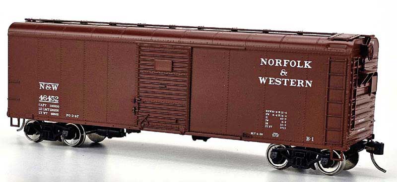 Bowser HO 43314 - X31 B1 Round Roof Box Car "Norfolk & Western" #46469 (2-Dr, Flush Roof)