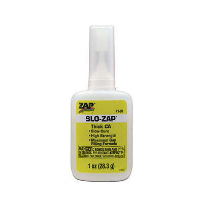 Zap-A-Gap PT-20 - Slo-Zap CA- Thick (1 Oz) Yellow Label