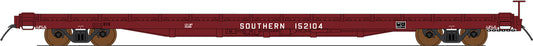 InterMountain HO 46428 - PS 60' Wood-Deck Flatcar "Southern" (Boxcar Red)