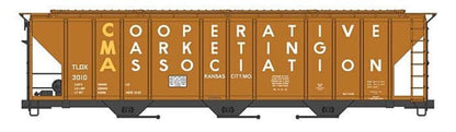 Walthers HO 910-49423 - Mainline - 50' Pullman-Standard PS-2CD 4427 3-Bay Covered Hopper "CMA TLDX" #3019