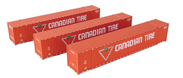 Walthers HO 949-18500 - SceneMaster - 53' Corrugated Container (3 Pack) "Canadian Tire"
