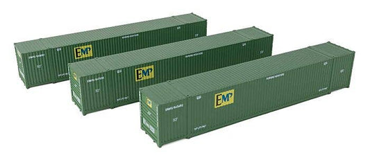 Walthers HO 949-18502 - SceneMaster - 53' Corrugated Container (3 Pack) "EMP"