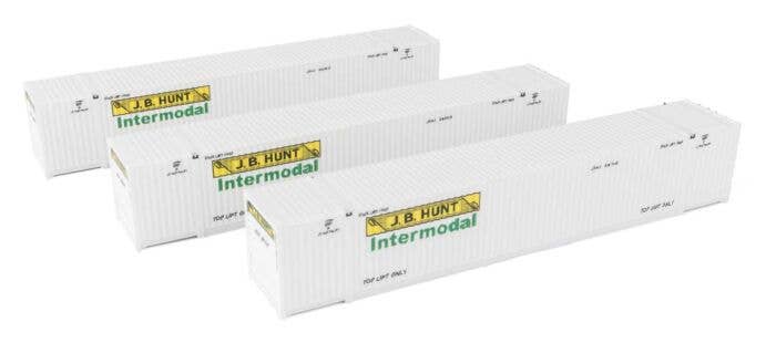 Walthers HO 949-18504 - SceneMaster - 53' Corrugated Container (3 Pack) "JB Hunt"