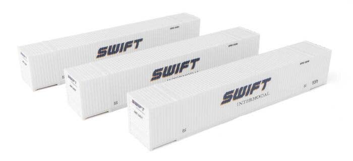 Walthers HO 949-18505 - SceneMaster - 53' Corrugated Container (3 Pack) "Swift"