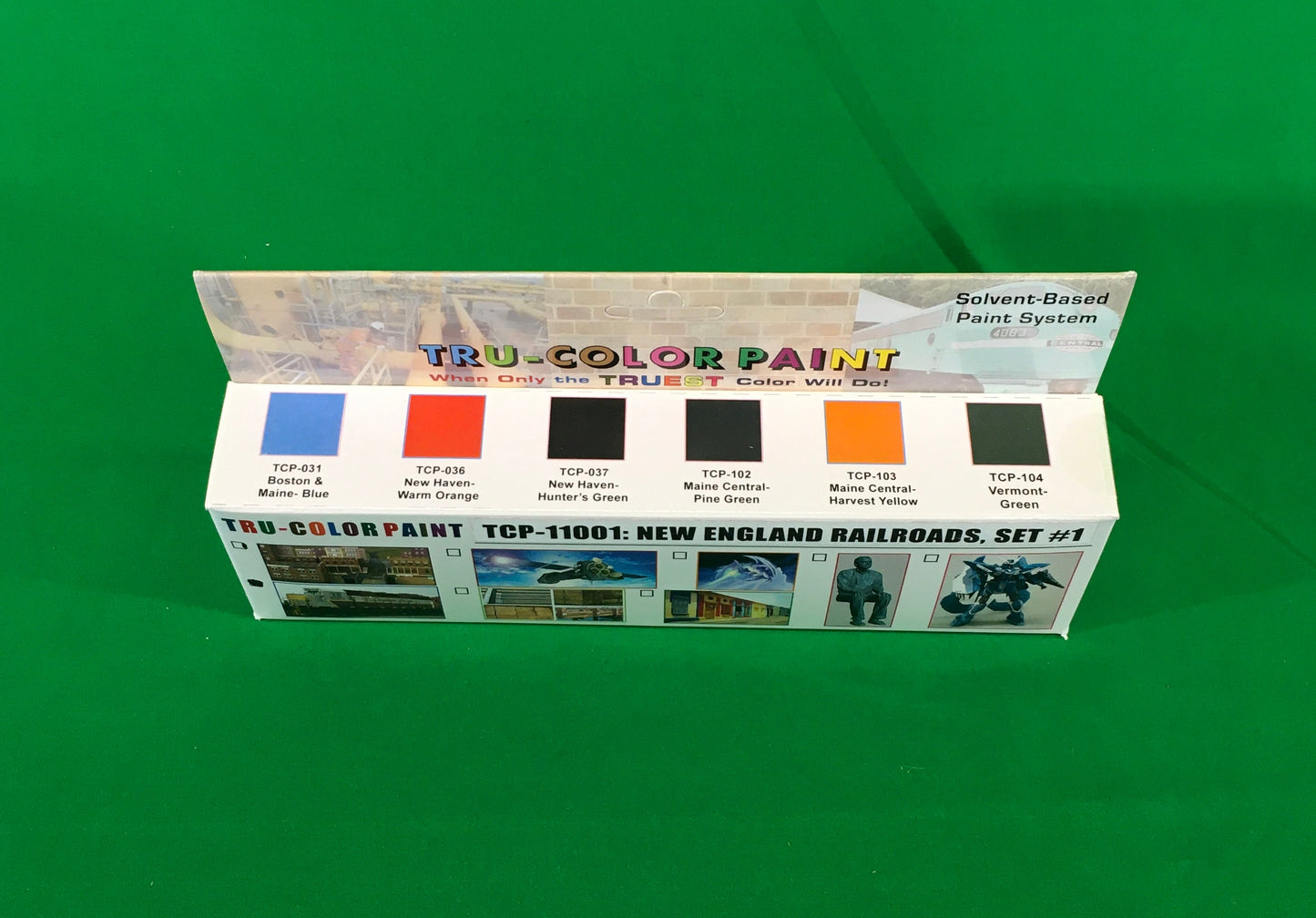 Tru-Color Paint - TCP-11001 - New England Railroads Set #1 (Solvent-Based Paint)