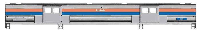 Walthers HO 920-13074 - Proto - 73' Budd Baggage Car "Amtrak" (Phase II) #1221