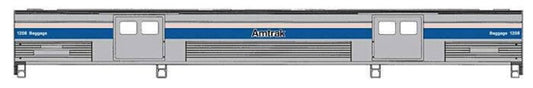 Walthers HO 920-13079 - Proto - 73' Budd Baggage Car "Amtrak" Phase IV #1208 (Black Lettering)