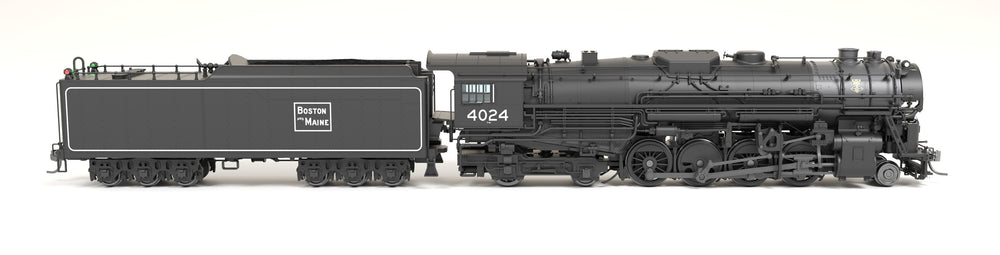 Broadway Limited Imports HO 7885 - 2-8-4 T1b Berkshire Steam Locomotive "Boston & Maine" #4024 w/DCC&Sound (6-Axle Tender)