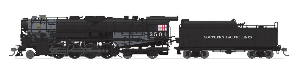 Broadway Limited Imports HO 7901 - 2-8-4 T1a Berkshire Steam Locomotive "Southern Pacific" #3504 w/DCC&Sound (4-Axle Tender)