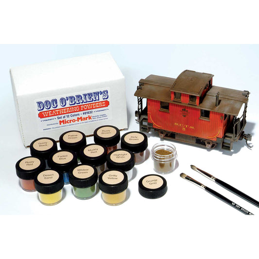 Doc O'Brien's #81632 - Weathering Powders (12 Colors)