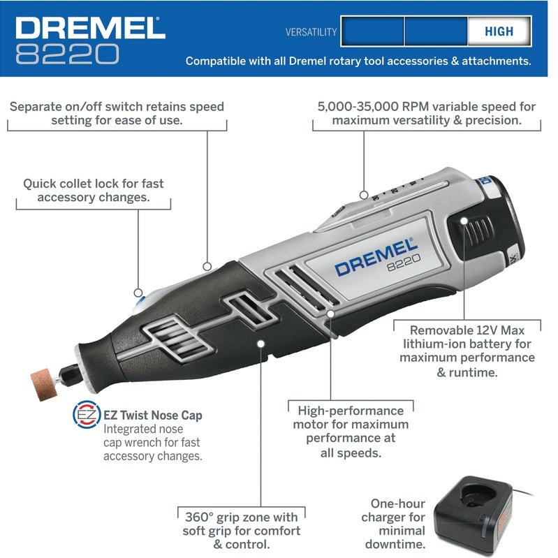 Dremel 8220 - Rotary Tool Set