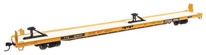 Walthers HO 910-5738 - Mainline - 89' Channel Side Flatcar "TTX" #150788 (Yellow)