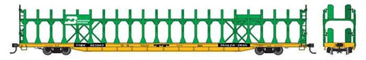 Walthers HO 910-8029 - Mainline - 89' Flatcar w/ Bi-Level Open Auto Rack "Burlington Northern" #963903