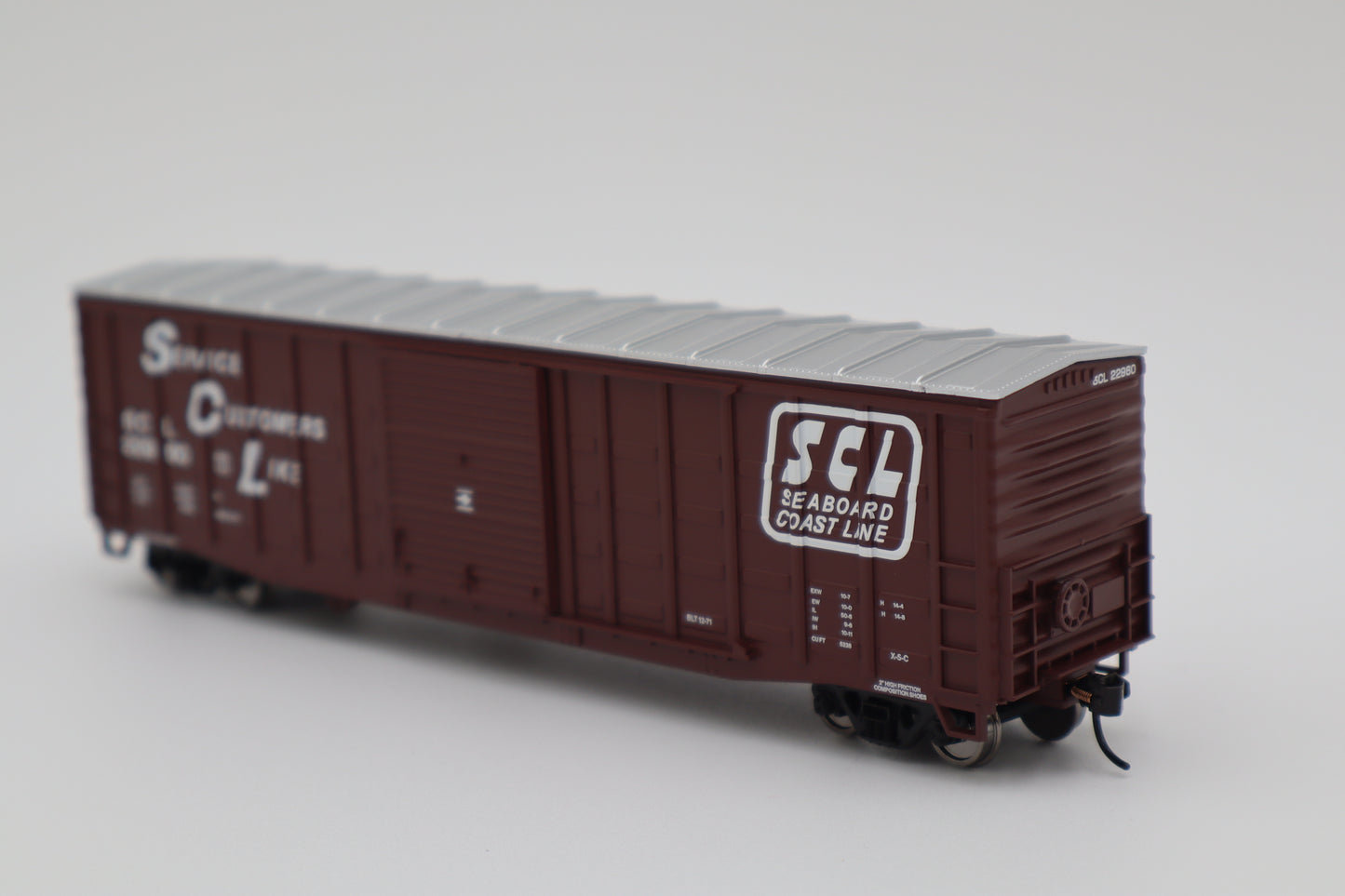 Walthers HO 910-46719 - Mainline - 50' Waffle Side Boxcar "Seaboard Coast Line" #22960