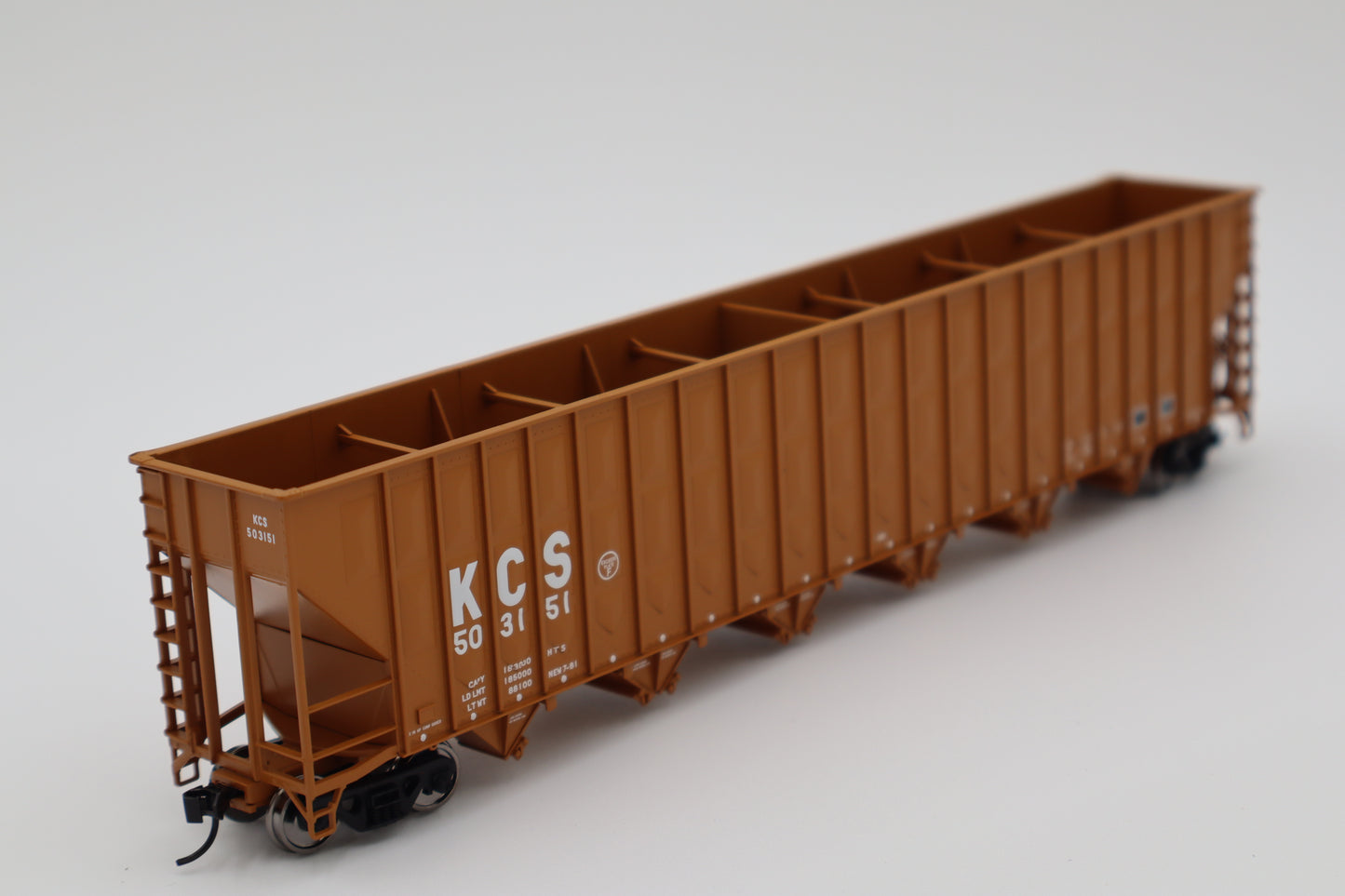 Walthers HO 910-56346 - Mainline - 73' Greenville 7,000 Cubic Foot Wood Chip Hopper "Kansas City Southern" #503151