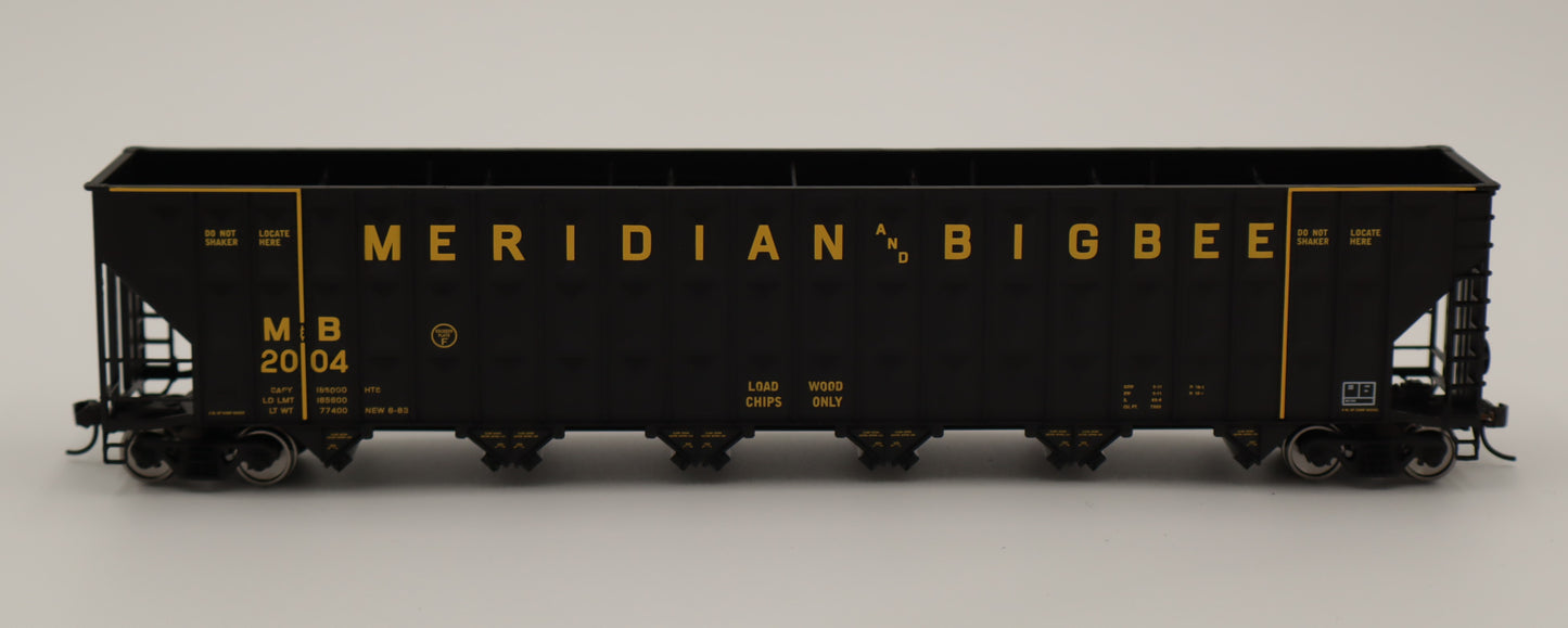 Walthers HO 910-56353 - Mainline - 73' Greenville 7,000 Cubic Foot Wood Chip Hopper "Meridian & Bigbee" #2020