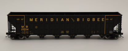 Walthers HO 910-56353 - Mainline - 73' Greenville 7,000 Cubic Foot Wood Chip Hopper "Meridian & Bigbee" #2020