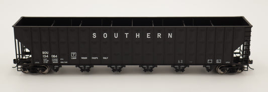 Walthers HO 910-56370 - Mainline - 73' Greenville 7,000 Cubic Foot Wood Chip Hopper "Southern" #134084 (black)