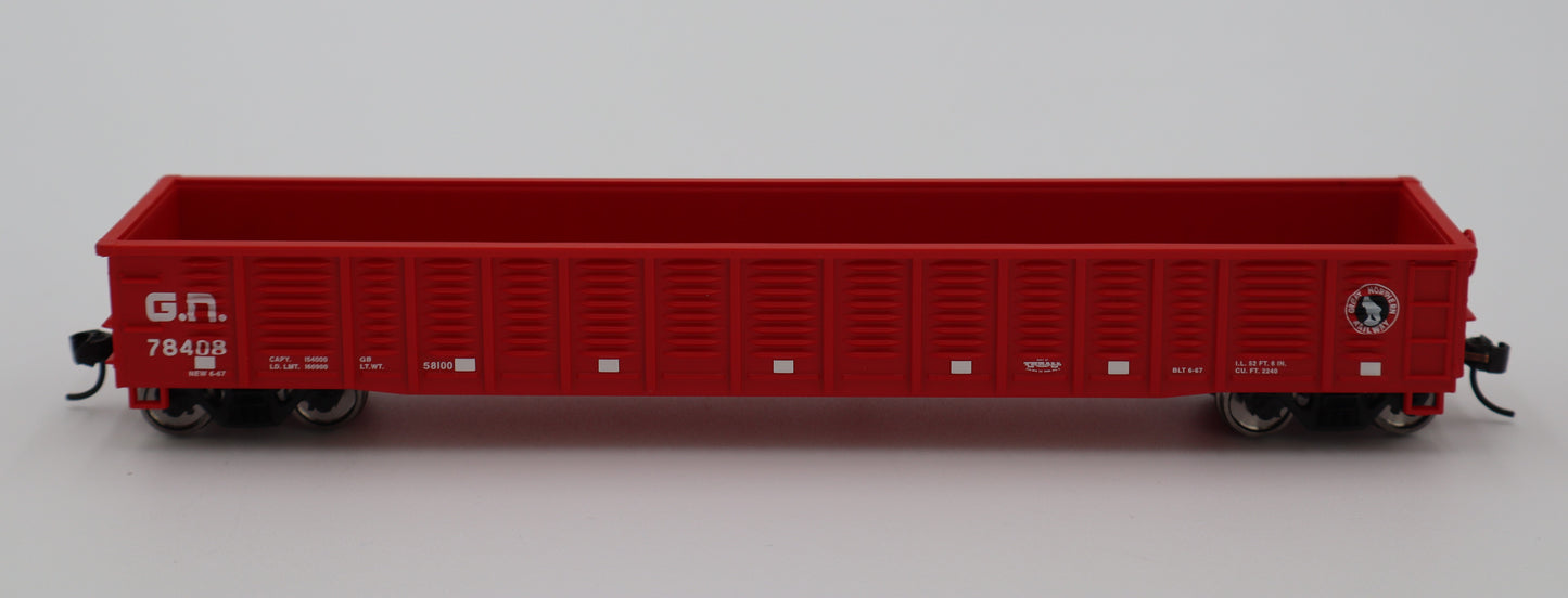 Walthers HO 910-6080 - Mainline - 53' Corrugated-Side Gondola "Great Northern" #78511