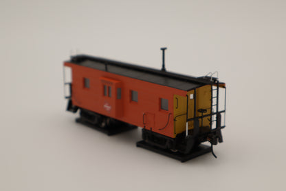 Walthers HO 920-103653 - Proto -  Rib Sided Caboose "Milwaukee Road" #991918 (Orange, Black, Yellow; Includes Oil Stove)