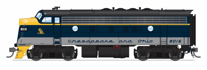 Broadway Limited Imports HO 9661 - EMD F3A Diesel Locomotive "South Branch Valley Chesapeake & Ohio" #8016 (restored Scheme, blue, gray) DC/Stealth