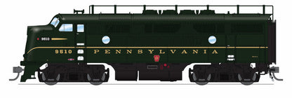 Broadway Limited Imports HO 9672 - EMD F3A/B Diesel Locomotive Set "Pennsylvania" #9510A, 9510B (Single Stripe, Brunswick Green) w/DCC/Paragon4Sound