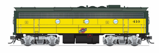 Broadway Limited Imports HO 9699 - EMD F7B Diesel Locomotive "Chicago & North Western" #403 (executive Scheme, yellow, green, silver) DC/Stealth