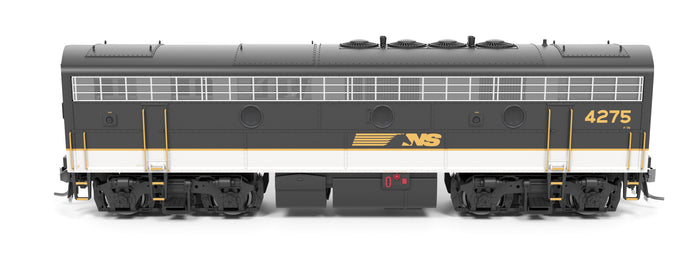 Broadway Limited Imports HO 9703 - EMD F7B Diesel Locomotive "Norfolk Southern" #4276 (Tuxedo, black, white, gold) w/DCC/Paragon4Sound