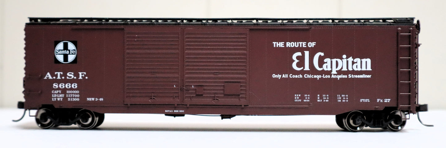 Atlas HO 20006590 - Master - 50' Postwar Double Door Boxcar "Santa Fe" #8666 (El Capitan)