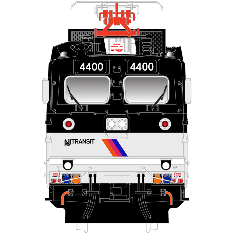 Atlas HO 10004654 - Master - Gold Model - ALP-44 Diesel Locomotive "NJ Transit" #4400