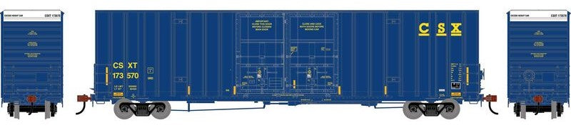 Athearn HO ATHN-2276 - 60' Gunderson High Cube Double Door Box Car "CSX" #173570