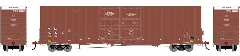 Athearn HO ATHN-2285 - 60' Gunderson High Cube Double Door Box Car "NOKL" #603277