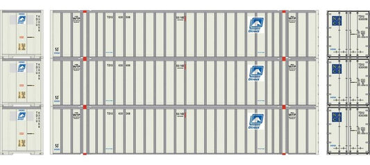 Athearn HO ATHN-2323 - 53' Stoughton Container "TDIU"  (3 Car Set)