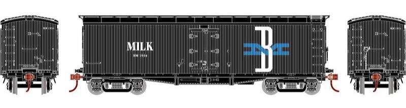 Athearn HO 2345 - 40' Pfaudler Wood Milk Car "Boston and Maine" #1934