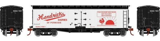 Athearn HO 2359 - 40' Pfaudler Wood Milk Car "Hendrick's Dairies" #1961 (HENX)