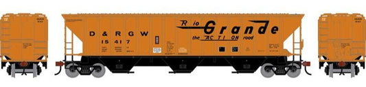 Athearn HO 2365 - PS 4740 Covered Hopper "Denver and Rio Grande Western" #15417