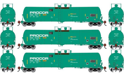 Athearn HO 2398 - 30K Gallon Ethanol Tank Car "PROX" #75177/75280/75345 (3 Car Set)