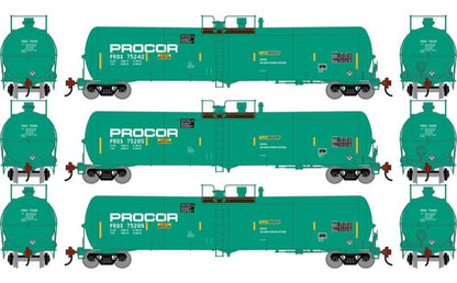 Athearn HO 2399 - 30K Gallon Ethanol Tank Car "PROX" #75242/75295/75299 (3 Car Set)