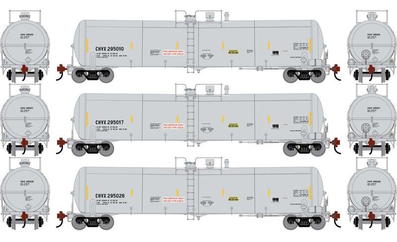 Athearn HO 2401 - 30K Gallon Ethanol Tank Car "CHVX" #295010/295017/295026 (3 Car Set)