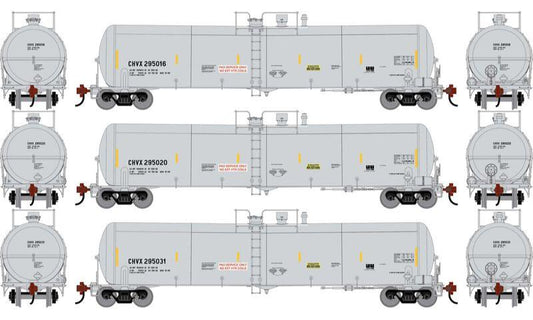 Athearn HO 2402 - 30K Gallon Ethanol Tank Car "CHVX" #295016/295020/295031 (3 Car Set)