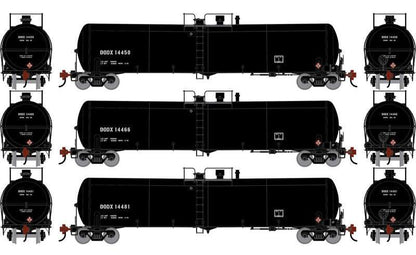 Athearn HO 2405 - 30K Gallon Ethanol Tank Car "DODX" #14450/14466/14481 (3 Car Set)