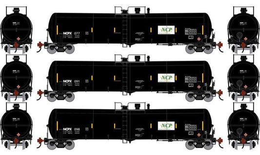 Athearn HO 2408 - 30K Gallon Ethanol Tank Car "NCPX" #077/091/098 (3 Car Set)