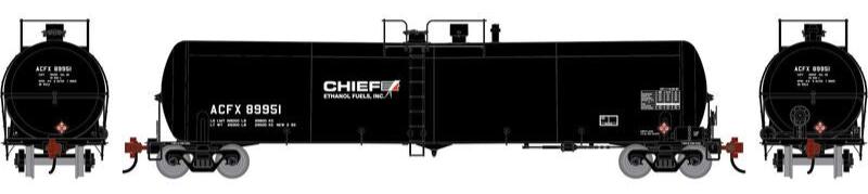 Athearn HO 2409 - 30K Gallon Ethanol Tank Car "ACFX" #89951