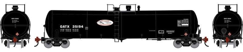 Athearn HO 2412 - 30K Gallon Ethanol Tank Car "GATX" #35194