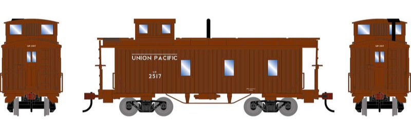 Athearn HO 2592 - 3-Window Wood Caboose "Union Pacific" #2517