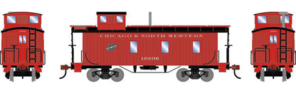 Athearn HO 2593 - 3-Window Wood Caboose "Chicago & North Western" #10606