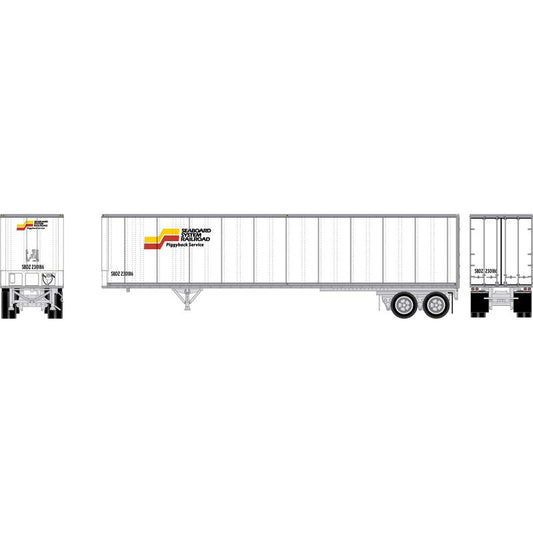 Athearn HO 2611 - 45' Fruehauf Z-Van Trailer Smooth Side "Seaboard System" #230186