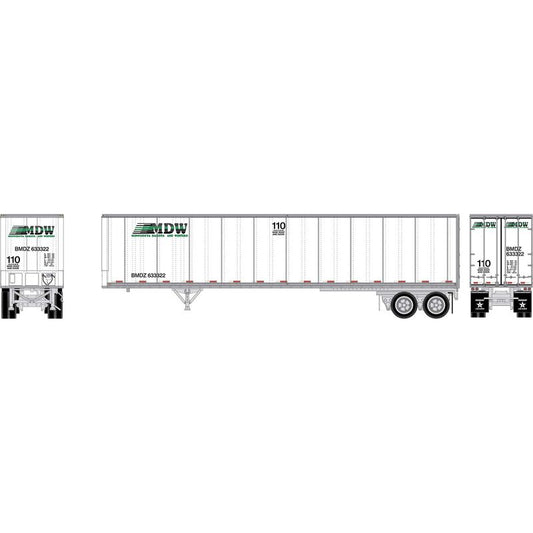 Athearn HO 2615 - 45' Fruehauf Z-Van Trailer Smooth Side "Minnesota Dakota & Western" #633322