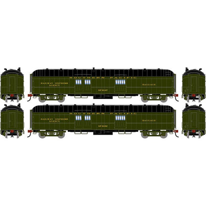 Athearn HO 2638 - 60' Pullman Common Standard Baggage Car "Southern Pacific" #6047/6052 (2-Pack)